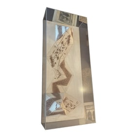 Benigna Chilla Artwork Diorama of Two Egyptian Style Pyramids