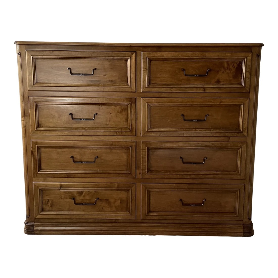 Office Filing Cabinet Custom Made Maple: This 8 drawer filing cabinet was customer designed and made by Serge Agraphiotis at Beau Sejour Interiors on Sepulveda Blvd in West Los Angeles. The French Provence look of the store front lured custo