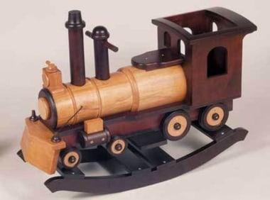 Large Vintage "Rocking Train". A great collectible folk art piece. Early to Mid 20th century.