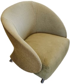 Luxury designer accent side chair by Keilhauer w/ great sculptural look..