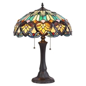 21.7" Stained Glass Table Lamp