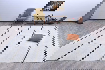 9'5'' x 11'2'' Turkish Hemp Kilim Rug - 241941