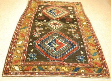 CAUCASIAN SHIRVAN RUG 4'8" x 6'7"