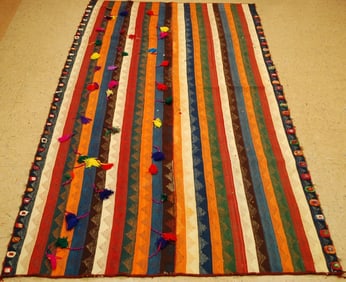 CAUCASIAN JAJIM KILIM RUG 5' x 9'