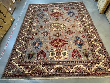 FINE SUPER KAZAK RUG 8'.1"x10'.5"