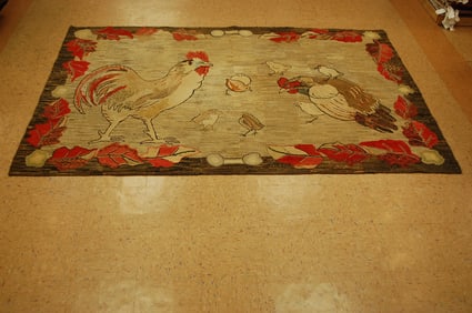 AMERICAN HOOKED RUG 6x8.10