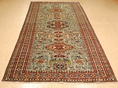 CAUCASIAN SHIRVAN RUG 4.7x11
