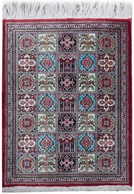 2 x 2.5 Fine Silk on Silk Persian Qum Small Rug 500 KPSI #PIX-22679