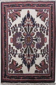 2.1 x 3.2 Ivory Persian Hamadan Rug 82067