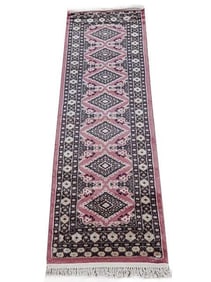 2 x 5.11 Pink Jaldar Runner Bokhara Rug 78158
