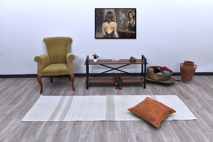 2'4'' x 8'0'' Turkish Hemp Kilim Rug - 241933