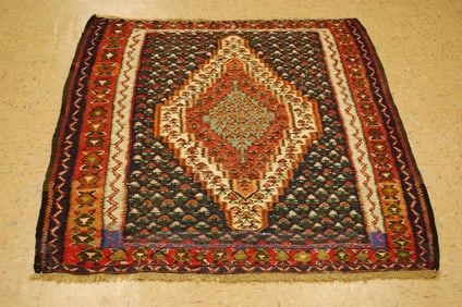 Persian SENNEH KILIM RUG 3'10" x 4'3"
