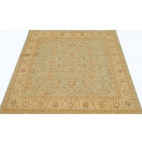 17.9 x 17.11 SQUARE Chobi Peshawar Rug #PIX-15443