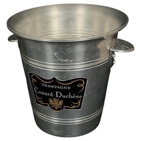 Elegant Vintage Canard-Duchêne Champagne Ice Bucket, Aluminum