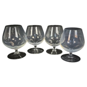 Set of 4 Vintage Crystal Wine Glasses