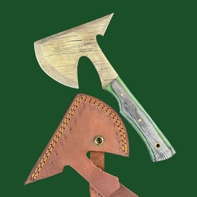 Robust Pakka Wood Grip Custom Damascus Hatchet Axe