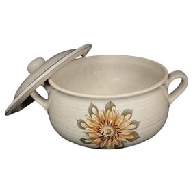 Antique 20th-Century French Stoneware Soup Tureen by La Vallée Castille