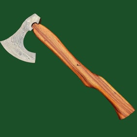 Damascus Steel Head Hand Forged Camping Hatchet