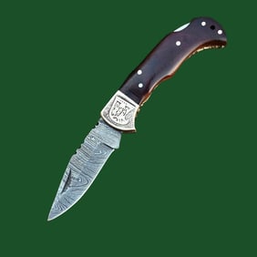 Hunting Custom Made Damascus Pocket EDC Knife