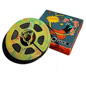 Vintage Film Reel of "Popeye the Street Vendor" Original Office Release