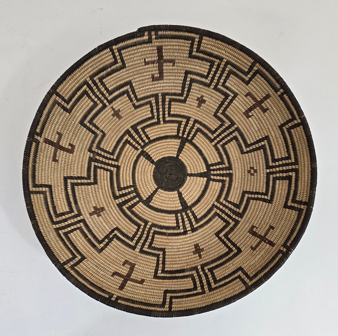 Apache woven basket ca 1920s (1 of 2)