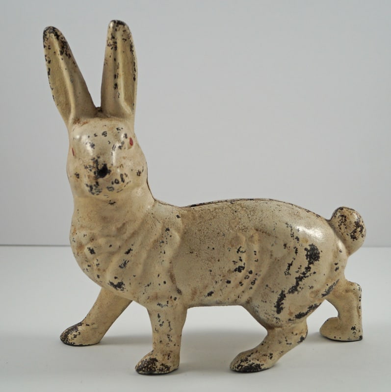 Antique Standing Rabbit Cast Iron Doorstop (1 of 9)