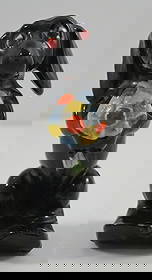 Antique Dachshund Dog Porcelain Toothbrush Holder: Title: Antique Dachshund Dog Porcelain Toothbrush Holder Dimension: 4 1/4” tall x 2 1/8” wide x 2” deep. Date: Ca. 1930’s-40’s. Additional Information: Antique porcelain