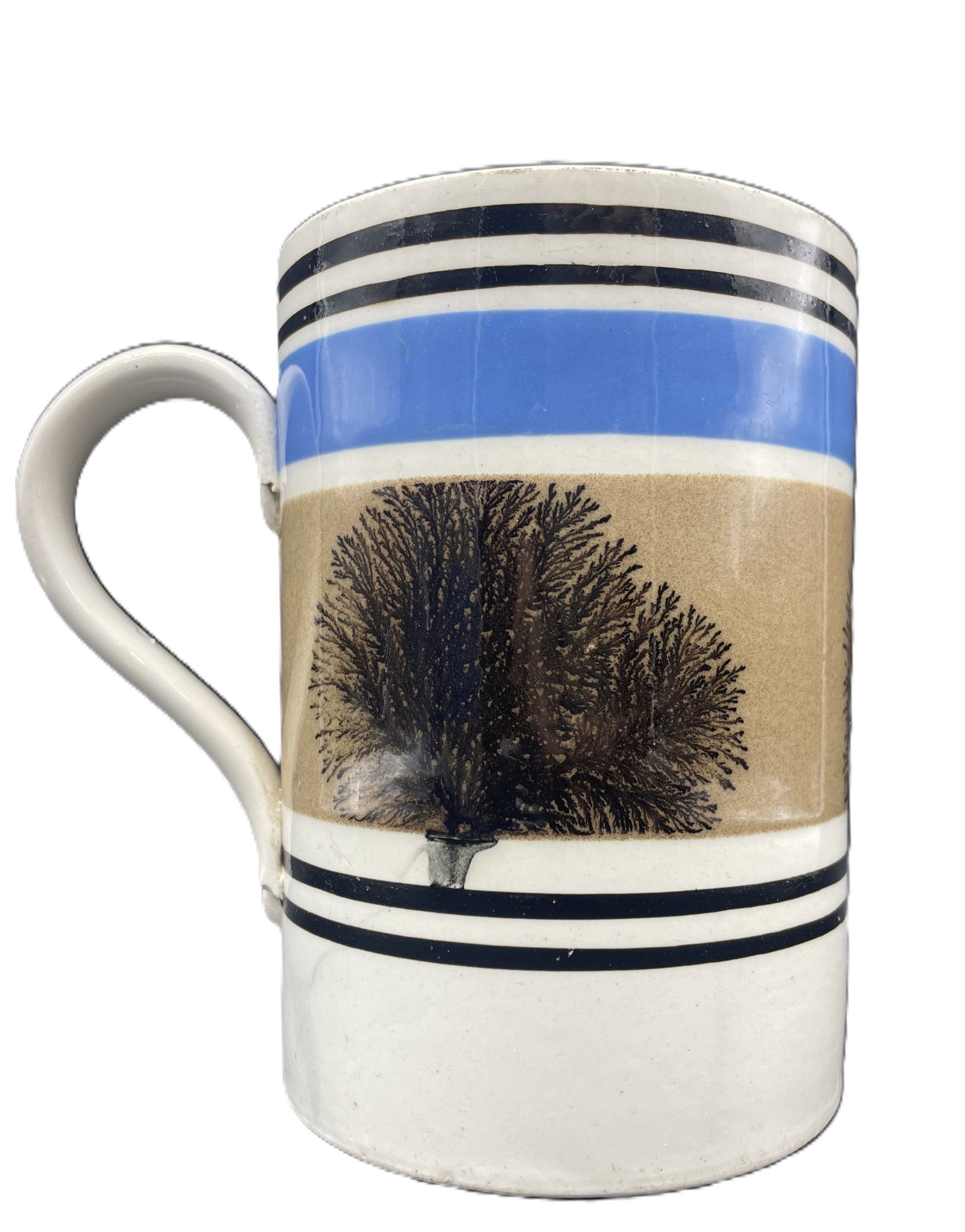 MOCHAWARE BANDED SEAWEED TANKARD LARGE QT SIZE MUG (1 of 8)