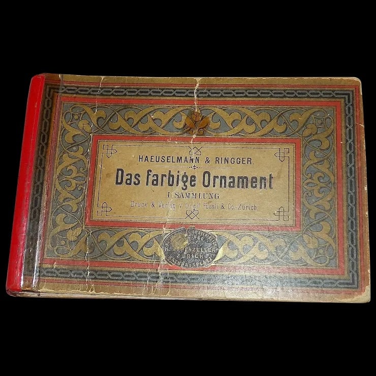 Rare Das farbige Ornament-I Sammlung- Druck & Verlag Fussli & Co. Zurich (1 of 13)