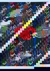 Death NYC Simpsons Louis Vuitton Gucci Supreme: Title:Death NYC Simpsons Louis Vuitton Gucci Supreme Date/Period:21st Century Materials:Giclee on Fine art 300 gsm paper Size:17 3/4 x 12 1/2 inches Description:Artist: Death NYC, limited edition gicl