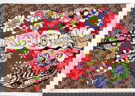 Death NYC Gucci Murakami: Title:Death NYC Gucci Murakami Date/Period:21st Century Materials:Giclee on Fine art 300 gsm paper Size:17 3/4 x 12 1/2 inches Description:Artist: Death NYC, limited edition giclee on paper, out of ed