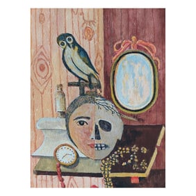 Bernard Labbe; 20th Century French Modernist Cubist Painting Labbe, Still Life, 20th Century