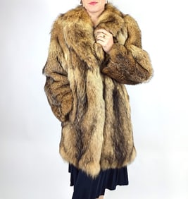 COYOTE FUR JACKET EU: XXL; US: 22