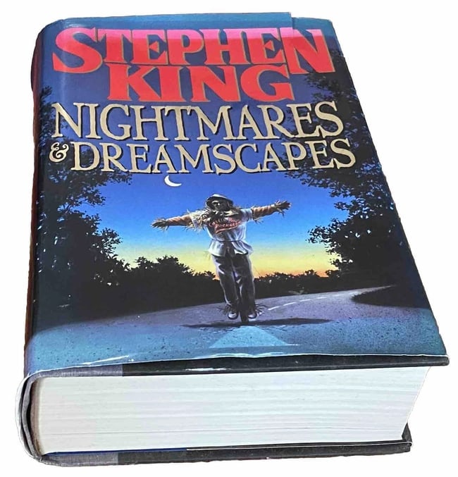 Stephen King Nightmares & DreamscapesTRUE 1st Ed. $27.50 VIKING 1993 HC/DJ VGood: Nightmares and Dreamscapes by Stephen King, is a true first edition and first printing printed in 1993 by Penguin Publishing Group. Hardcover with dust jacket.It measures 10 inches in length, 8 inches