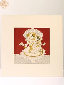 Lord Vishnu with Devi Lakshmi | Par Painting