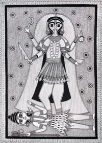 Chaturbhujadhari Devi Kali, With The Beauteous Eyes