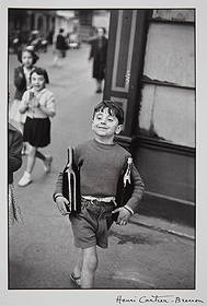 HENRI CARTIER RUE MOUFFETARD PARIS PRINT: Henri Cartier Rue Mouffetard Paris print mounted to board measuring at 12x18 inches Reserve: $60.00 Shipping: Domestic: Flat-rate of $35.00 to anywhere within the contiguous U.S. International: Foreig