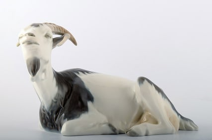 Royal Copenhagen goat, number 466.