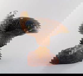 Lisa Larson for Gustavsberg. Figure in glazed ceramics. Eagle. Mid 20th century.: Lisa Larson for Gustavsberg. Figure in glazed ceramics. Eagle. Mid 20th century. Measures: 19 x 8,5 cm. In very good condition. Stempelt. Reserve: $294.00 Shipping: Domestic: Shipping rates are deter