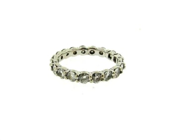 14K WHITE GOLD DIAMOND ETERNITY BAND RING
