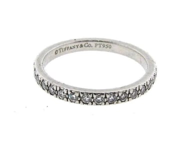 GORGEOUS Tiffany & Co. Platinum & Diamond Band