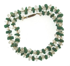 CHIC Crystal & Soap Stone Necklace