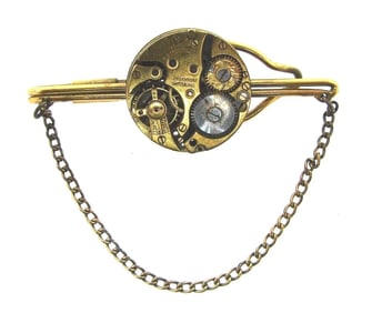 COOL Langendorf Switzerland Gold Plated over Steel Tie Pin