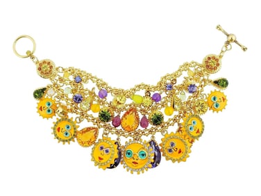Lunch At The Ritz Sun Costume Jewelry Bracelet