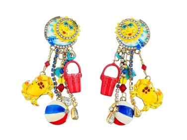 Lunch At The Ritz Costume Jewelry Dangle Earrings