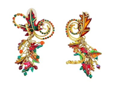 Lunch At The Ritz Costume Jewelry Dangle Earrings