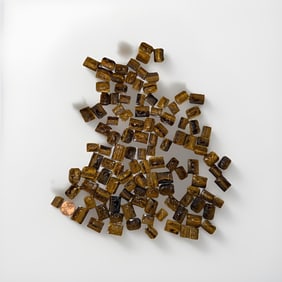 Vintage Tiger Eye Intaglio Cameo Lot Of 120 Pieces Roman Soldier