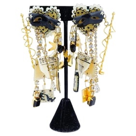 Lunch At The Ritz Costume Jewelry Dangle Earrings