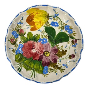 Vintage Italian.Hand Painted Plate