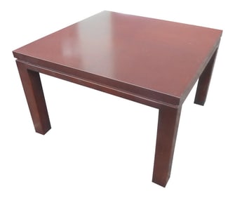 Mid-Century Modern Henredon Expresso Parquet Top Side Table